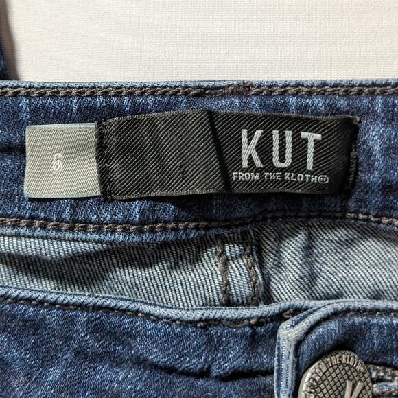 Kut from the Kloth Catherine Boyfriend distressed Jeans Women's Size 6 in Blue - Picture 8 of 9